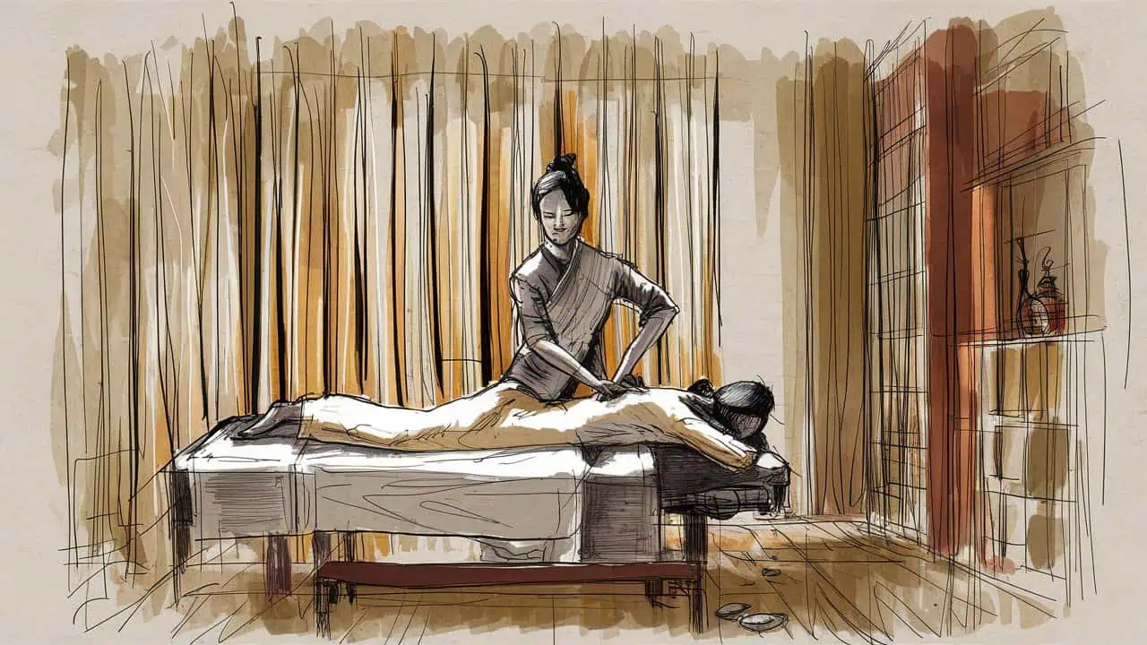Siamsens Thai Home Massage - an exquisite of an sketching art capturing a relax RaEMKxsBRLK3W UiGJd6Dg L9OGjSl QZC8PZcnTSe0Bg