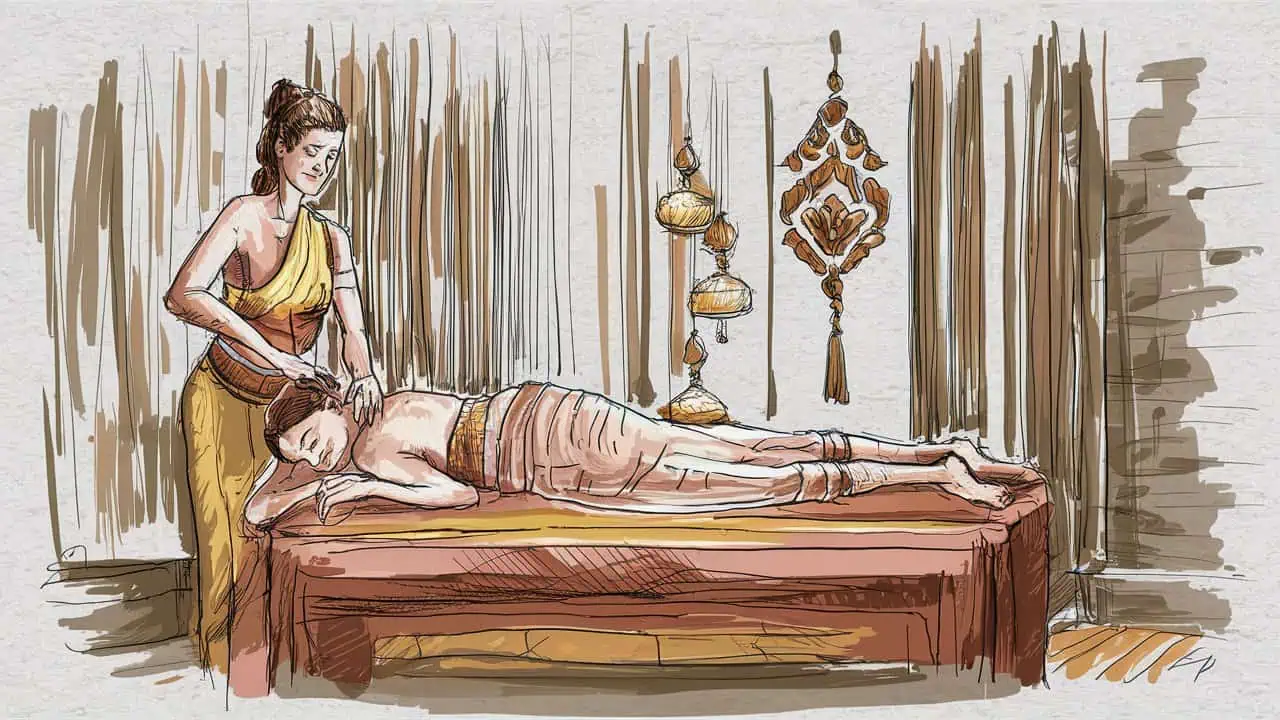 Siamsens Thai Home Massage - an exquisite of an sketching art capturing a relax sRX7raKASC2cj7YGITGYnQ L9OGjSl QZC8PZcnTSe0Bg